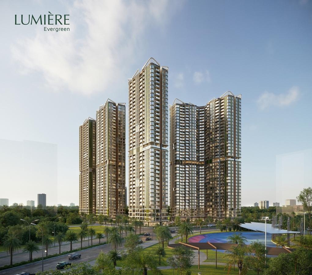 Ảnh phối cảnh dự án LUMIÈRE Evergreen sắp chính thức ra mắt tại Smart City, Hà Nội (Ảnh: Masterise Homes)
